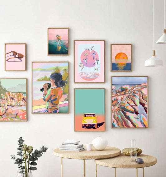 Colourful beach - WallArt Decor