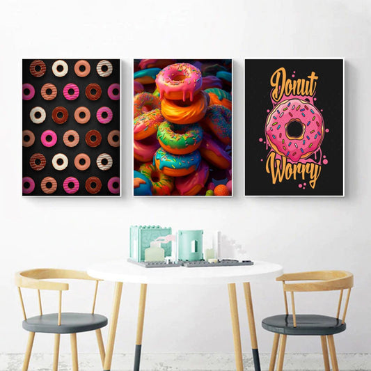 Colorfull donut Wall Frames