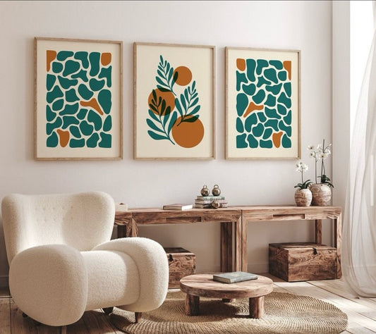 Green Abstract Wall Art